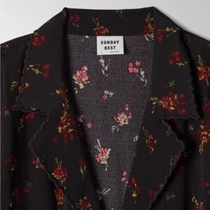 Sunday Best Black Floral Mini Dress